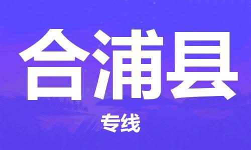 安溪县到合浦县物流公司-安溪县至合浦县专线专业的物流运输服务